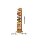 Modern Minimalist Solid Wood Rectangular Bookshelf with 5- or 9-Tier Storage for Living Room