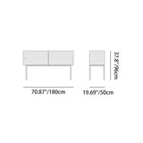 Modern Luxury Square Tempered-Glass Sideboard with Stainless Steel Legs - 1-Cabinet Dining Room Storage