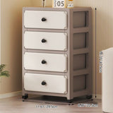 Sleek Modern Minimalist Rectangular PP Storage Cabinet – 3/4/5/6-Tier Organizer for Living Room