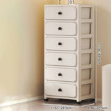 Sleek Modern Minimalist Rectangular PP Storage Cabinet – 3/4/5/6-Tier Organizer for Living Room