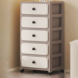 Sleek Modern Minimalist Rectangular PP Storage Cabinet – 3/4/5/6-Tier Organizer for Living Room