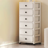 Sleek Modern Minimalist Rectangular PP Storage Cabinet – 3/4/5/6-Tier Organizer for Living Room