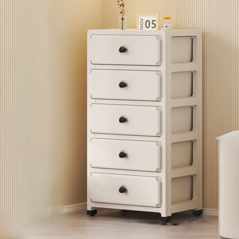Sleek Modern Minimalist Rectangular PP Storage Cabinet – 3/4/5/6-Tier Organizer for Living Room