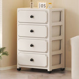 Sleek Modern Minimalist Rectangular PP Storage Cabinet – 3/4/5/6-Tier Organizer for Living Room
