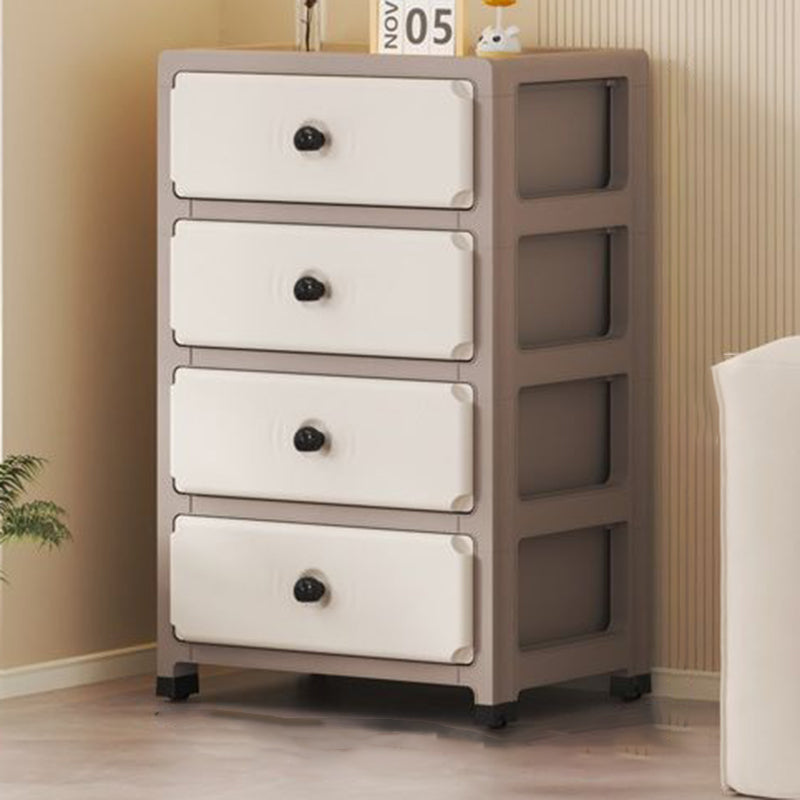 Sleek Modern Minimalist Rectangular PP Storage Cabinet – 3/4/5/6-Tier Organizer for Living Room