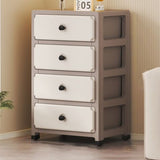 Sleek Modern Minimalist Rectangular PP Storage Cabinet – 3/4/5/6-Tier Organizer for Living Room
