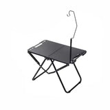 Modern Minimalist Rectangular Carbon Steel Outdoor Folding Table — Durable & Space-Saving