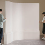 Sleek Modern Art Deco Rectangular Kraft Paper and Acrylic Extendable Room Divider for Living Room