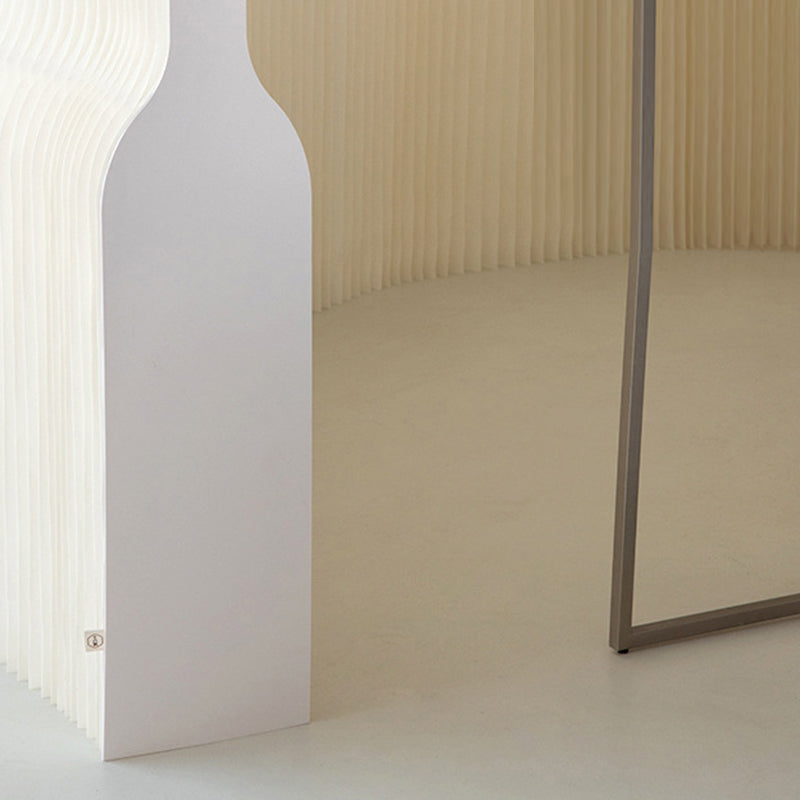 Sleek Modern Art Deco Rectangular Kraft Paper and Acrylic Extendable Room Divider for Living Room