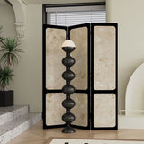 Traditional French-Style Rectangular Room Divider — Solid Fir Wood with Plywood Core and Cotton Canvas Panels for the Living Room