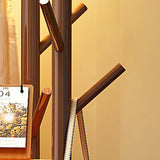 Contemporary Scandinavian Round Tree-Shaped Hall Tree with Swivel Coat Rack – Solid Pine Wood & MDF for Bedroom & Entryways