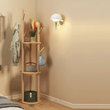 Contemporary Scandinavian Round Tree-Shaped Hall Tree with Swivel Coat Rack – Solid Pine Wood & MDF for Bedroom & Entryways