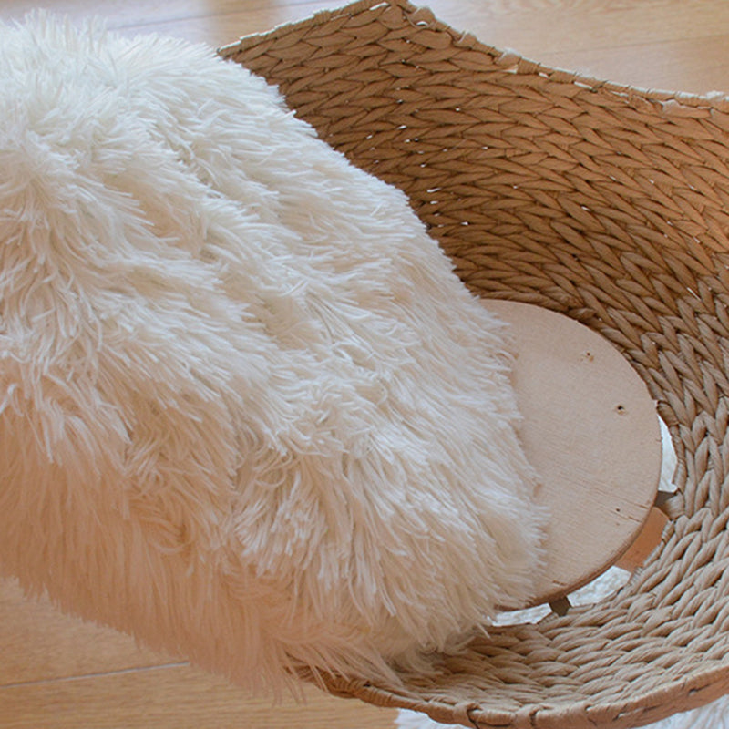 Contemporary Scandinavian Round Cloud-Shape Cat Tree in Natural Fruitwood MDF with Sisal and Velvet Fabric - Living Room Ready