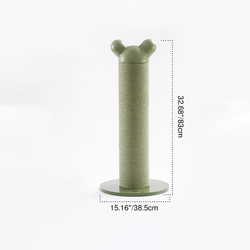 Modern Cylinder Cat Tree with HDPE Paper Rattan and Cold-Rolled Steel Frame – Contemporary Bedroom-Ready Design