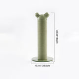 Modern Cylinder Cat Tree with HDPE Paper Rattan and Cold-Rolled Steel Frame – Contemporary Bedroom-Ready Design