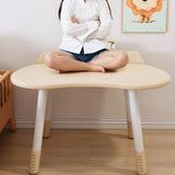 Modern Scandinavian Oval Solid Wood Kids Desk & Chair Set — Eco-Panel, Rubber Injection-Molding, Height-Adjustable for Bedroom