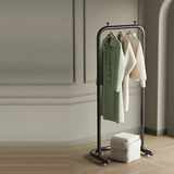 Modern Scandinavian Rectangular Stainless Steel Hall Tree for Bedroom – Sleek, Functional Storage Solution