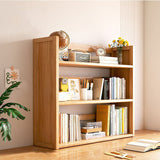 Contemporary Scandinavian Nano Bamboo MDF Storage Bookshelf – Rectangular, 2- or 3-Tier with 1 Drawer for Bedroom & Study