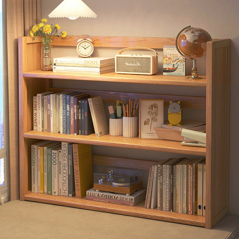 Contemporary Scandinavian Nano Bamboo MDF Storage Bookshelf – Rectangular, 2- or 3-Tier with 1 Drawer for Bedroom & Study