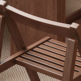 Contemporary Scandinavian Rectangular Rubberwood Desk & Foldable Chair Set – Solid Wood with Multi-Layer Panel, Ideal for Living & Dining Rooms