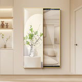 Contemporary Rectangular Full-Length Mirror in Float Glass with Push-Slide PS Frame – Decorative Wall Mirror for Living Room & Entryways