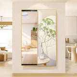Contemporary Rectangular Full-Length Mirror in Float Glass with Push-Slide PS Frame – Decorative Wall Mirror for Living Room & Entryways