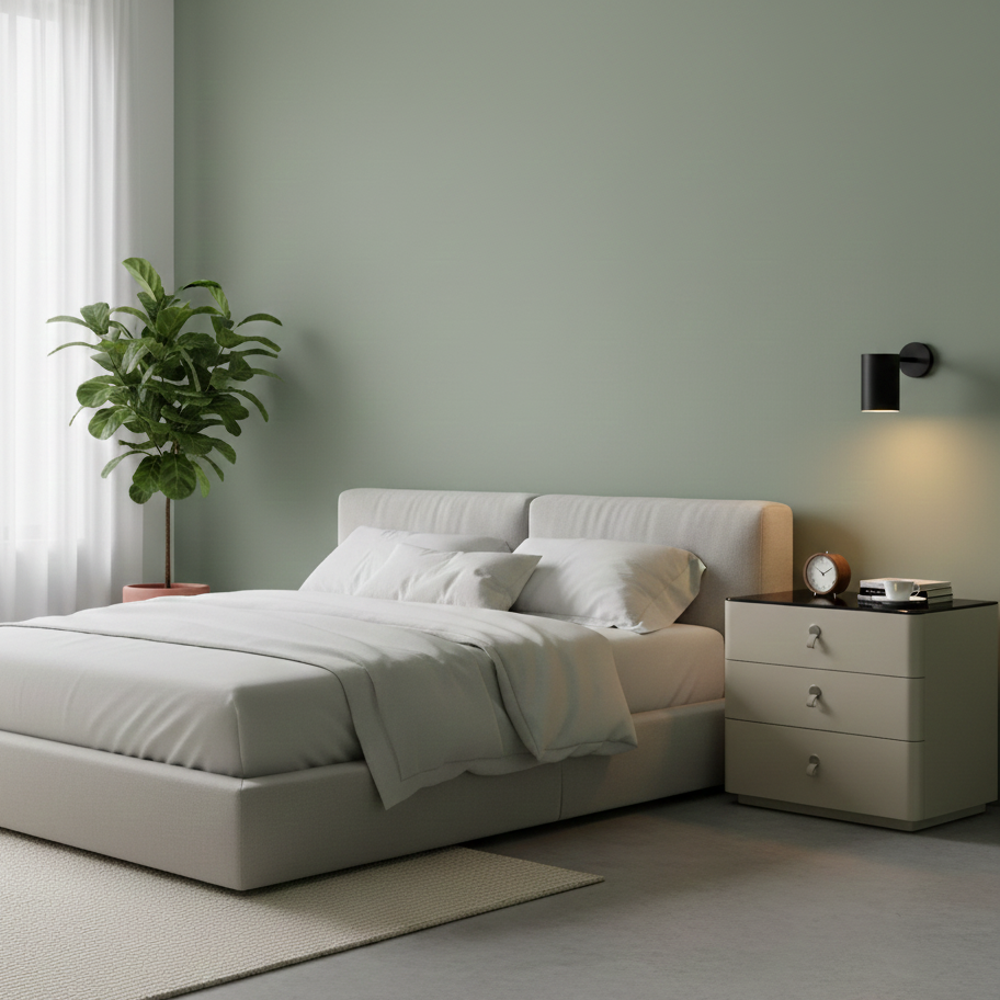 Modern Minimalist Nightstand with Quiet Sliding Rails – 3-Drawer, Large-Capacity Bedside Storage Table for the Bedroom