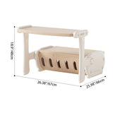 Chic Contemporary Rectangular HDPE Desk & Chair Set with Built-In Storage Cabinet for Living Room