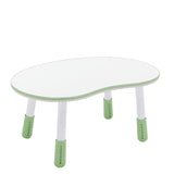 Modern Oval MDF Kids Table with Height-Adjustable PP Frame for Living Room & Bedroom