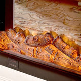 Traditional European-Style Square Rubberwood Mantel — Solid Wood with MDF, Ideal for Living Room