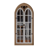 Traditional Farmhouse Rectangular Full-Length Mirror – Cedar & MDF Frame with Glass, Decorative Mirror for Living Room & Entryways