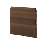 Modern Art Deco Foldable Room Divider - Rectangular Curved Design in Kraft Paper and Acrylic for Living Room