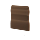 Modern Art Deco Foldable Room Divider - Rectangular Curved Design in Kraft Paper and Acrylic for Living Room