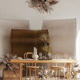 Modern Art Deco Foldable Room Divider - Rectangular Curved Design in Kraft Paper and Acrylic for Living Room