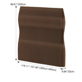 Modern Art Deco Foldable Room Divider - Rectangular Curved Design in Kraft Paper and Acrylic for Living Room