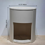 Luxurious Modern White Nightstand with White Stone Slab Top and One Drawer – Elegant Bedside Table for the Bedroom