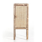 Elegant Traditional Chinese Slim Storage Cabinet in Natural Indonesian Rattan & Handwoven Finish – Space-Saving Sideboard for Living Room