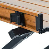 Modern Minimalist Rectangular Carbon Steel Outdoor Folding Table - Durable & Space-Saving