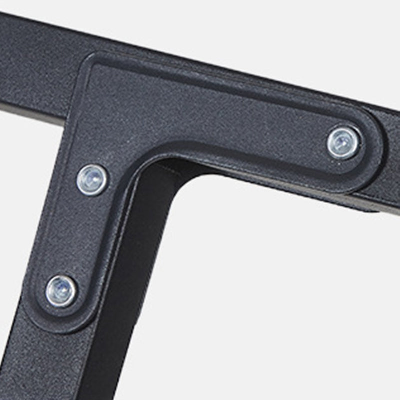 Modern Minimalist Rectangular Carbon Steel Outdoor Folding Table - Durable & Space-Saving