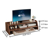 Contemporary Scandinavian MDF Desk Organizer – Rectangular Desktop Storage, 2/3-Tier with 1 Drawer for Office & Bedroom
