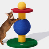 Modern Rectangular Cat Tree – 2/3/4-Tier Multi-Level with Particleboard, Corrugated Paper, Sisal & Jute (EPS Core) for Living Room