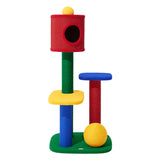 Modern Rectangular Cat Tree – 2/3/4-Tier Multi-Level with Particleboard, Corrugated Paper, Sisal & Jute (EPS Core) for Living Room
