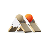 Contemporary Triangular MDF Cat Tree with Corrugated Paper and Sisal – Snow Mountain Design for Bedroom