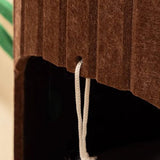 Modern Round MDF Felt Tree Stump Cat Tree, 2/3-Tier for Living Room