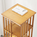 Modern Minimalist Rectangular Bamboo-MDF Bookshelves, 6- or 7-Tier, for Home Office