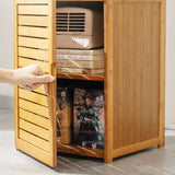 Modern Minimalist Rectangular Bamboo-MDF Bookshelves, 6- or 7-Tier, for Home Office