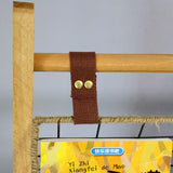 Modern Minimalist Rectangular Solid Wood Display Rack with Iron Rope Accents and 3 Baskets for Living Room