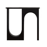 Modern Minimalist Rectangular MDF Console Table — 3-Leg U-Shaped Design, Durable for Entryways