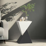 Sleek Modern Minimalist Triangular Carbon Steel Side Table for Living Room