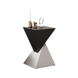 Sleek Modern Minimalist Triangular Carbon Steel Side Table for Living Room